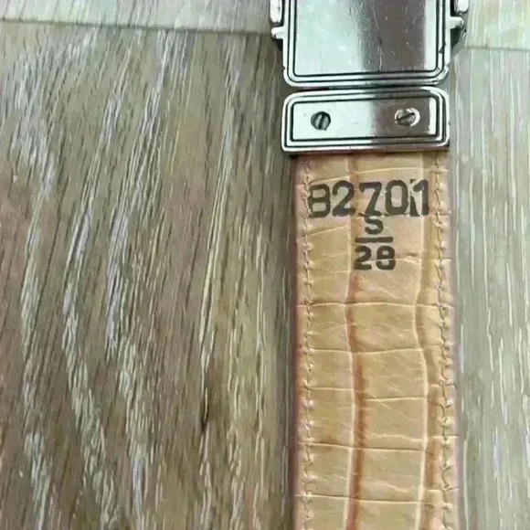 Brighton vintage Reversible Leather Belt BEIGE WHITE LEATHER B2701 main image 8